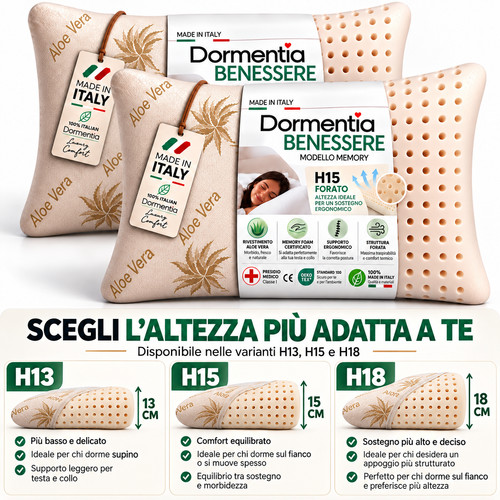 Cuscino memory foam forato - cuscino,