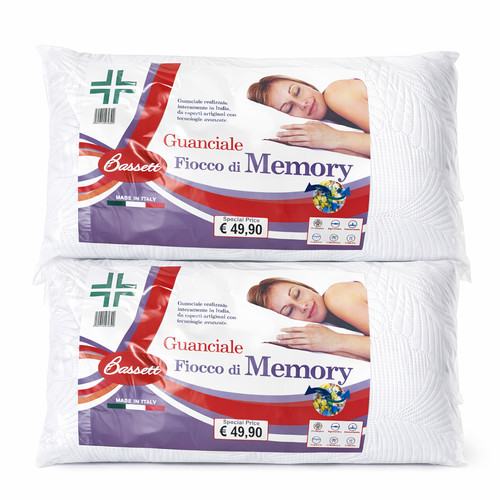 Guanciali fiocco memory - fiocco, di