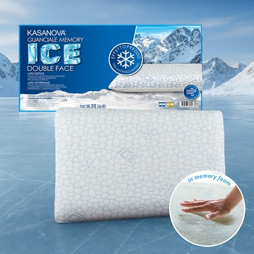 Cuscino guanciale memory - , ice