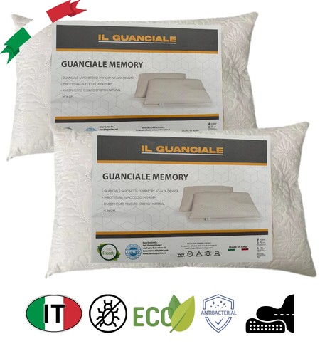 Coppia cuscino fiocco memory - cuscino,